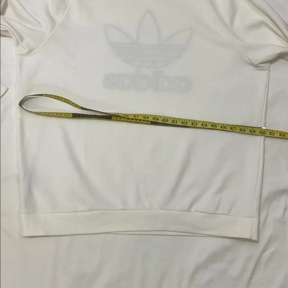 Adidas Cream , Long Sleeve Sweatshirt With Colorful Trefoil Logo.Size- XL - Picture 6 of 14
